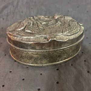 Elegant Silver Decorative Box